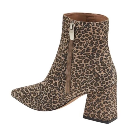Steve Madden Nix Leopard Animal Print Pointed Toe Ankle Booties - Picture 3 of 11